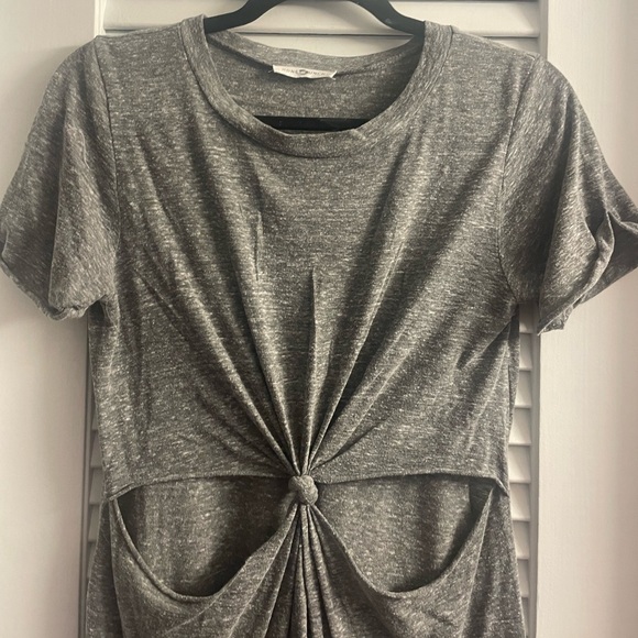 Urban Outfitters Honey Punch Knotted Cut Out T-Shirt Dress Size Small - Picture 4 of 6